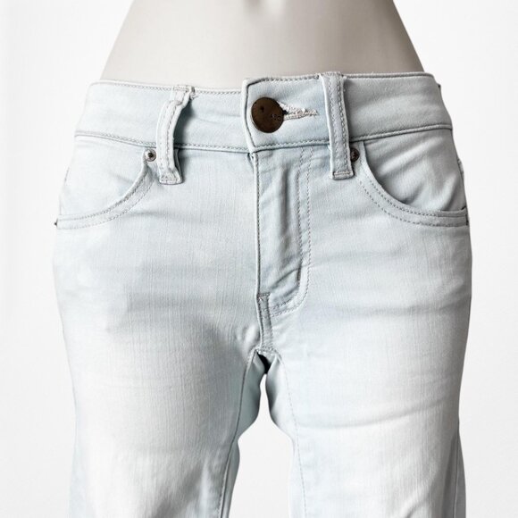 American Eagle Outfitters Mid Rise Ripped Knee Distressed Jegging Jeans Size XS - Picture 4 of 8